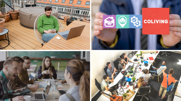 Espacios de coliving en Austria en donde comparten mesa algunos nómadas digitales.