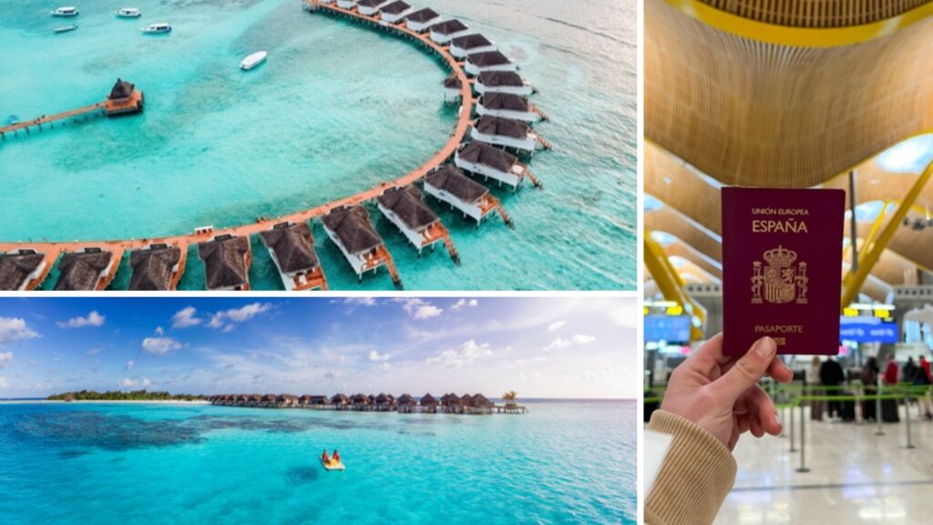 pasaporte. requisitos para viajar a maldivas desde españa