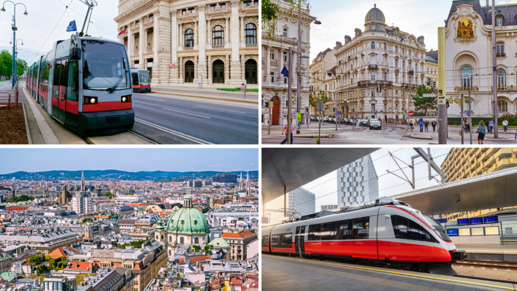 Calles y transportes de Viena cercanos a coliving.