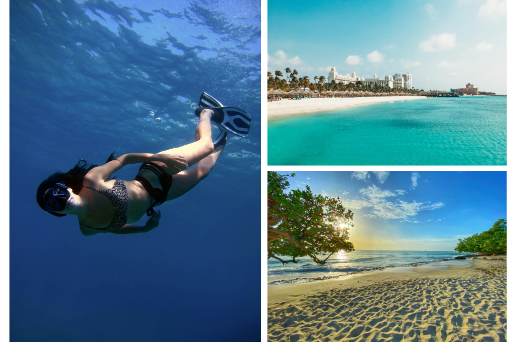 imágenes de Aruba y de la experiencia de Buceo 