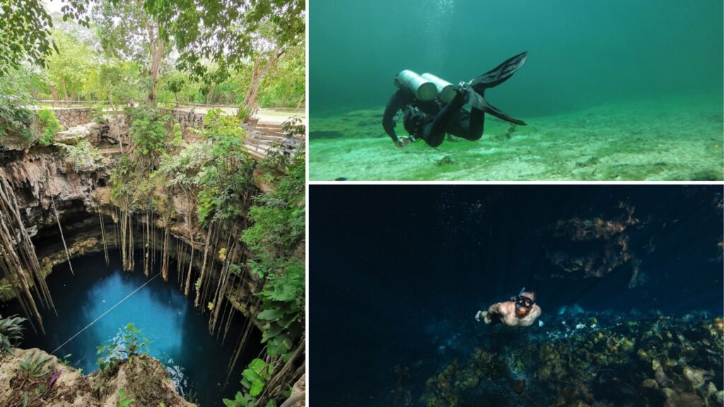 buceo en méxico, cenotes buceo en méxico, cenotes