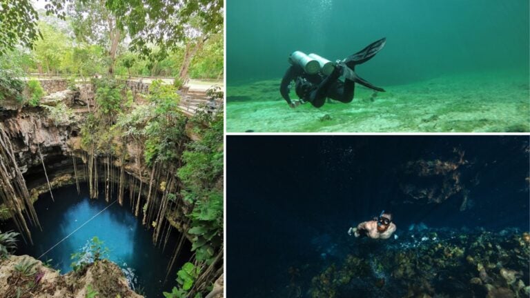 buceo en méxico, cenotes