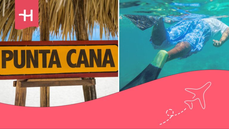 Hombre haciendo buceo en Punta Cana
