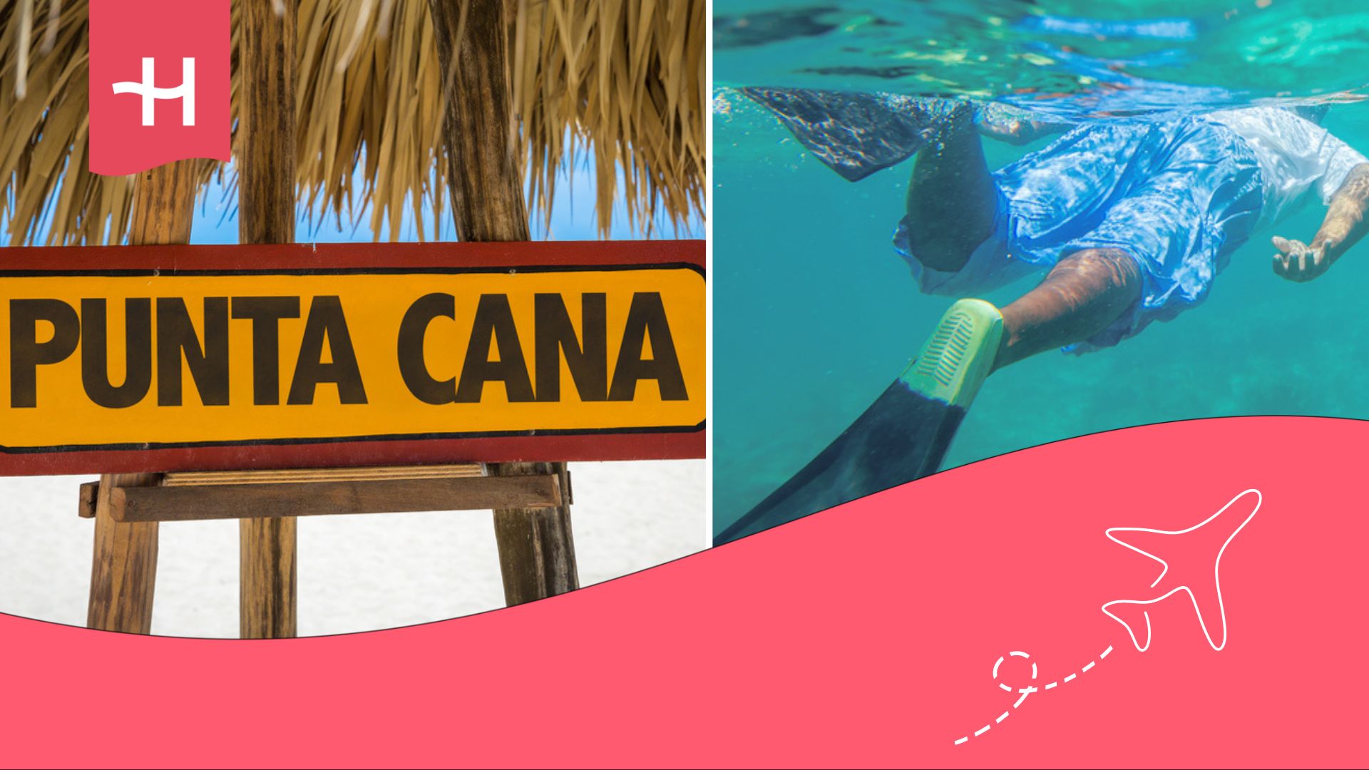 Hombre haciendo buceo en Punta Cana