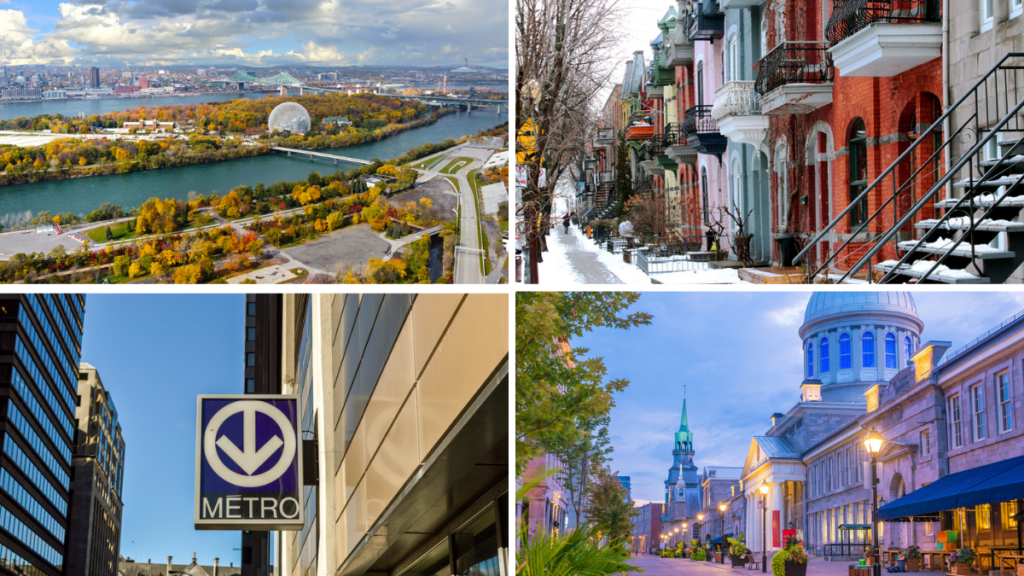 Calles y paisajes de Montreal.