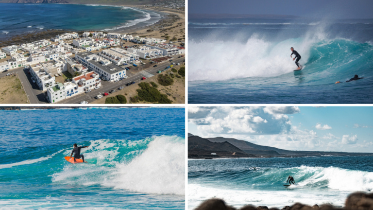 La Santa, Playa Famara y San Juan son lugares ideales para hacer surf en Lanzarote.