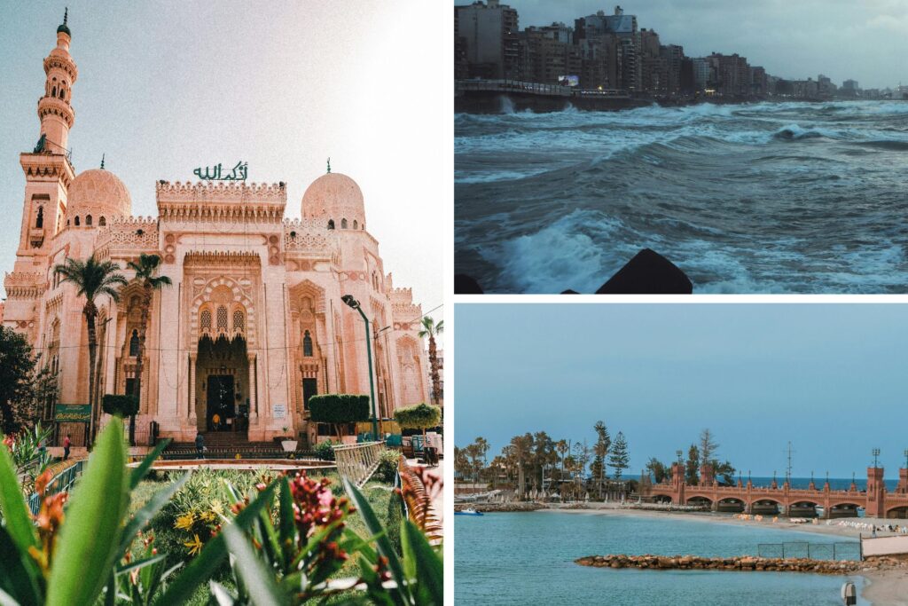 Ciudad de Alejandría y sus playas.