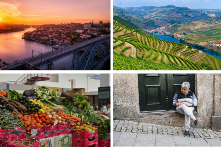 Imágenes de Oporto, sus paisajes, mercados y personas