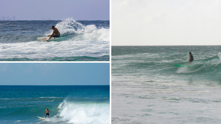 Deportistas haciendo surf en en Punta Cana.