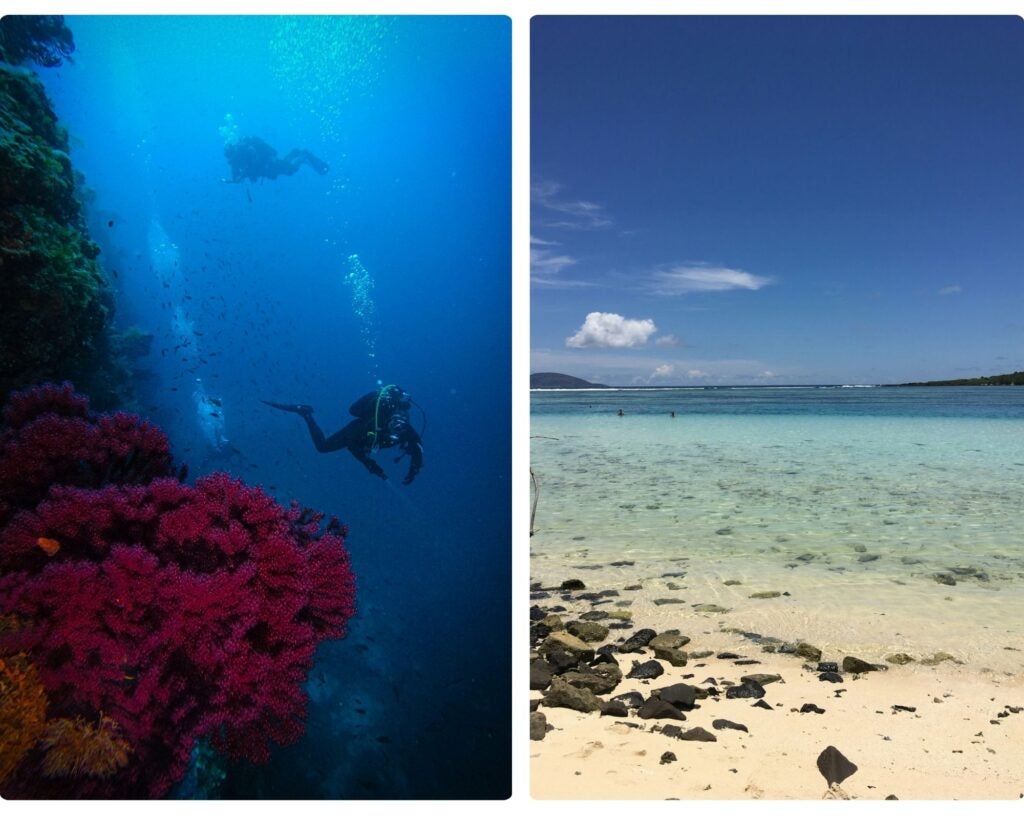 buceo en okinawa, islas