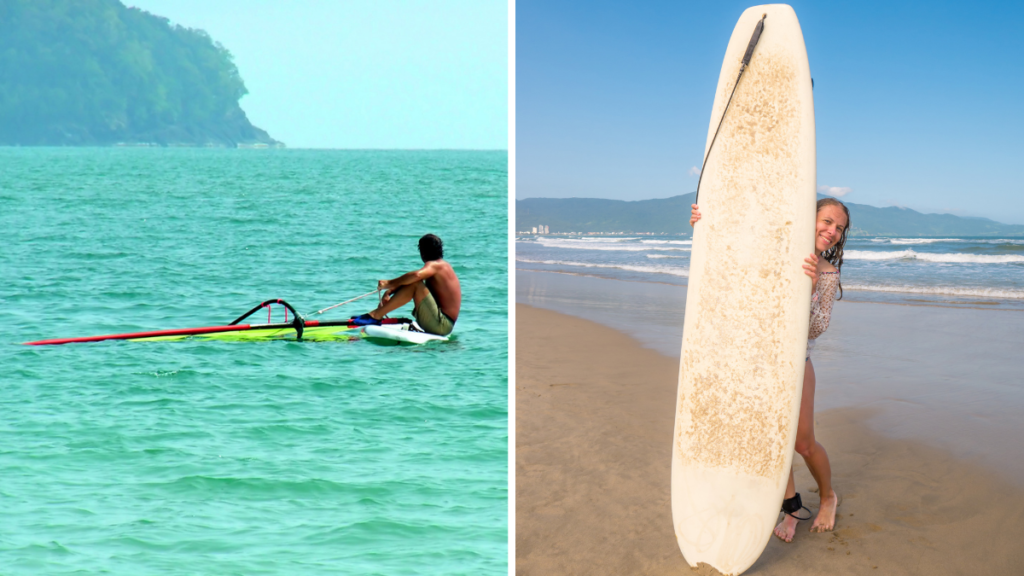 Tablas de surf para aprender en Vietnam.