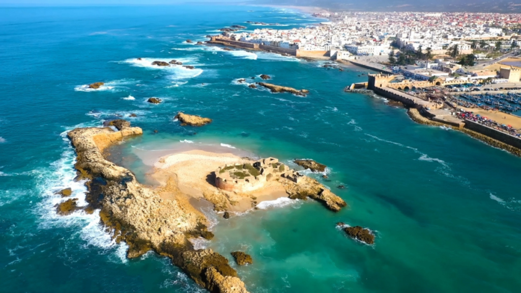 Vista aérea de la medina de Essaouira.