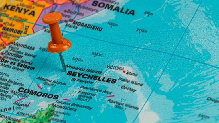 Mapa de Seychelles.