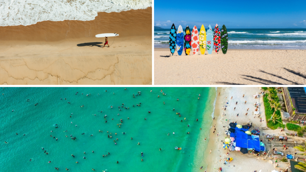 Playas de Vietnam en las que se hace surf.