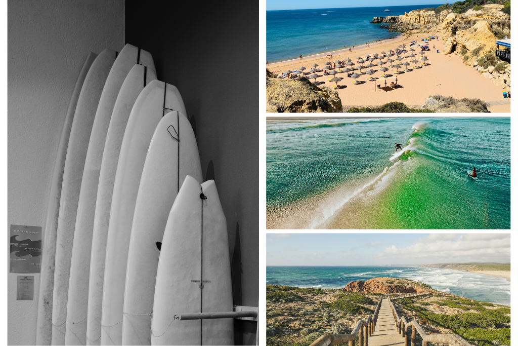 Mejores lugares para realizar Surf en Algarve.