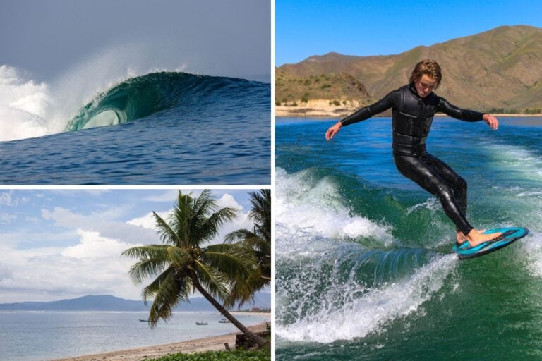 Playas de Lakey Peak en Indonesia.