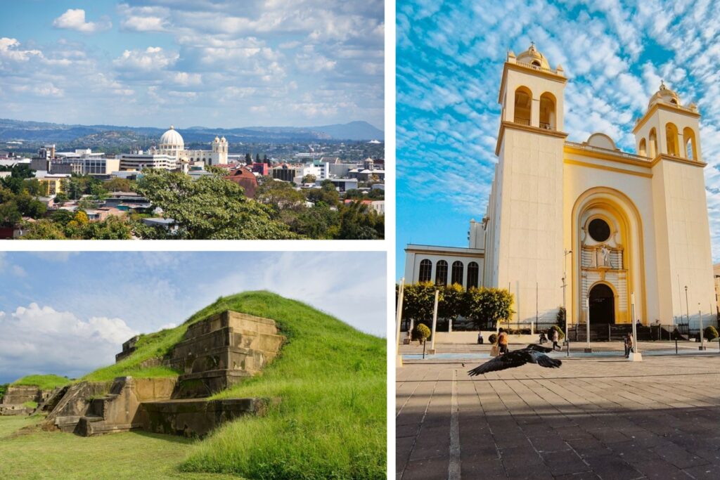 Ciudad de El Salvador, catedral y Parque Arqueológico