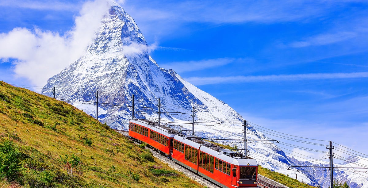 Vista del monte Matterhorn desde Zermatt, Suiza