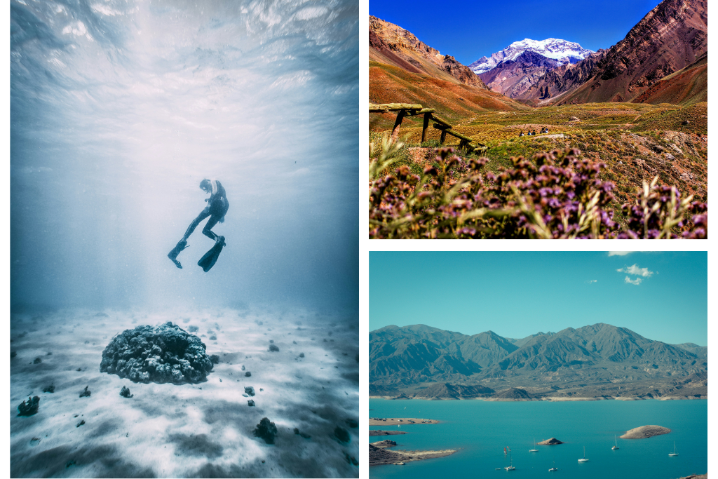 Imágenes de representación de practica buceo en Mendoza