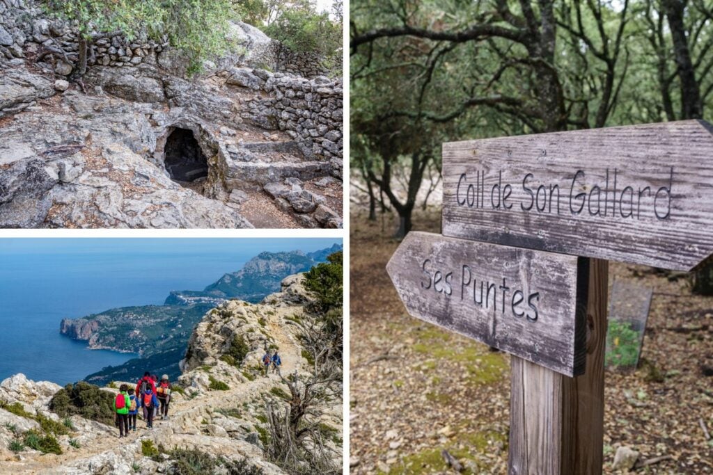 Camí de S' Arxiduc en Mallorca con senderistas