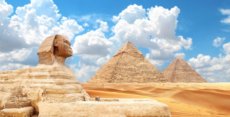 Las pirámides de Guiza y la Gran Esfinge, El Cairo