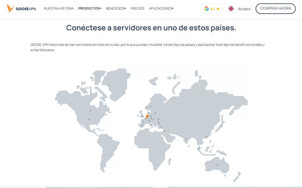 servidores de Goose VPN