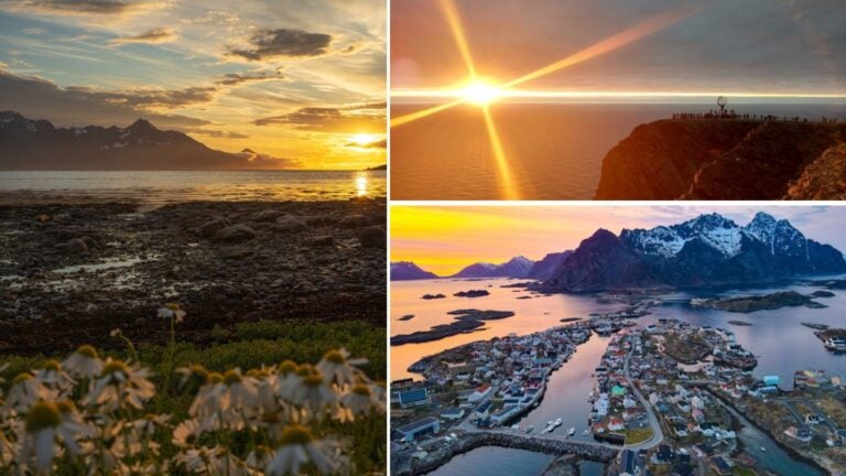 sol de medianoche, noruega sol de medianoche, noruega