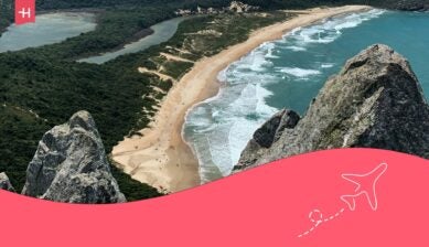 Trekking en Florianópolis, Brasil.