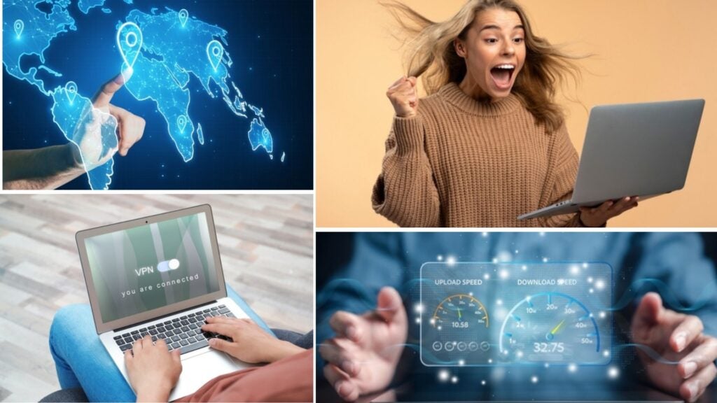 velocidad y rendimiento cyberghost vpn vs. surfshark