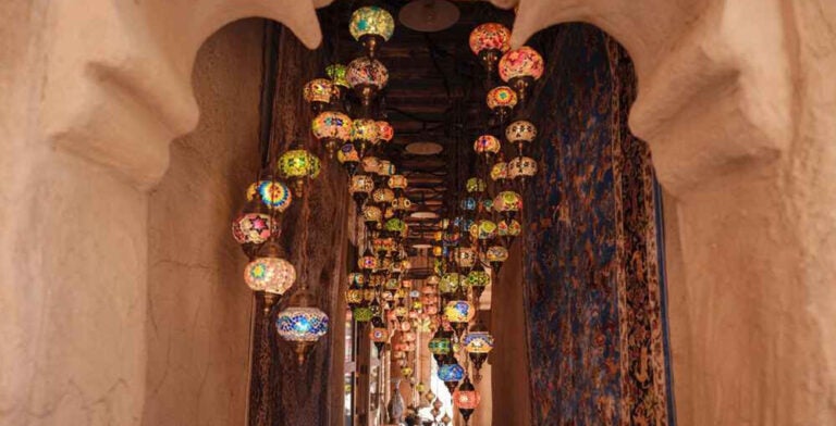 Lámparas árabes artesanales 