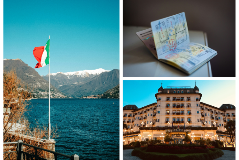 Imágenes que representan los requisitos de viaja a Italia desde Perú