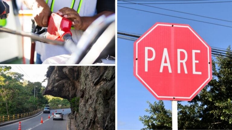 Señales de tránsito y vías en Colombia.