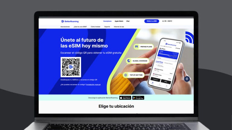 Sitio web de BetterRoaming eSIM