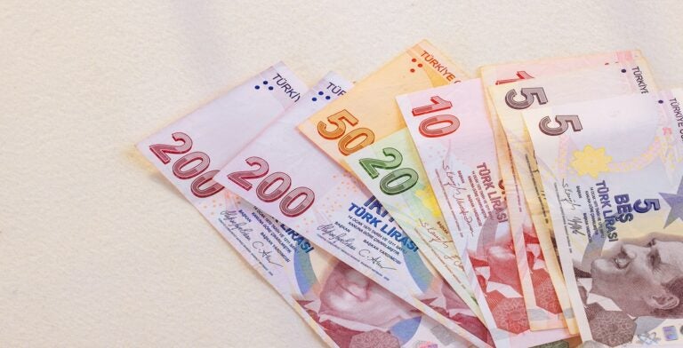 Billetes de liras turcas