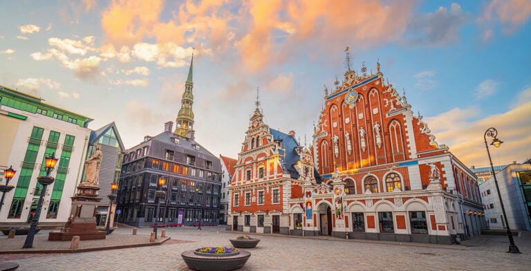 Casco antiguo de Riga, capital de Letonia