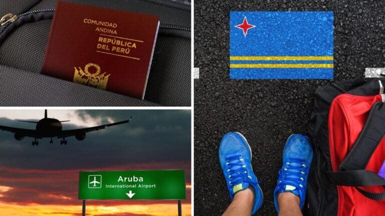 Documentos como el pasaporte, la visa y el billete de avión son obligatorios para viajar desde Perú a Aruba en 2026.