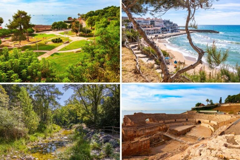 Parques, playas y restos arqueológicos de Tarragona.
