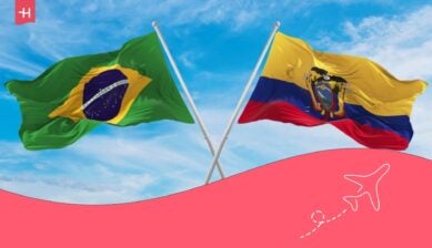 Todos los requisitos que te exigirán para viajar a Brasil desde Ecuador.