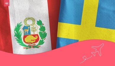 Banderas de Suecia y Perú. Requisitos de viaje en 2026.