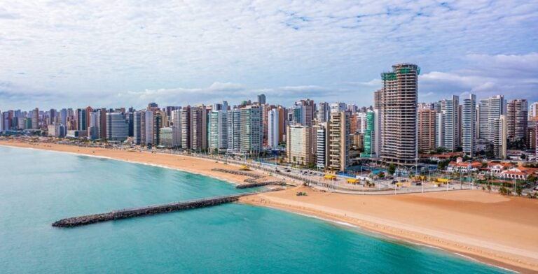 Vista de la ciudad de Fortaleza, Brasil