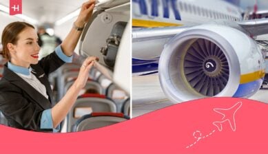 Azafata de vuelo en Ryanair