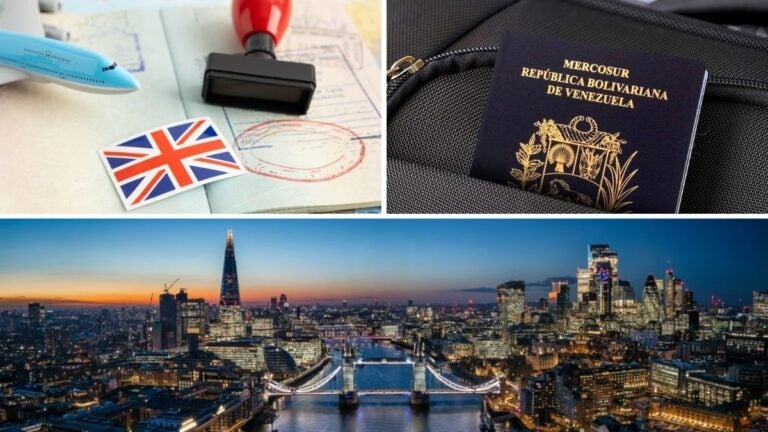Pasaporte venezolano y visa para Reino Unido son documentos obligatorios para entrar a Inglaterra.