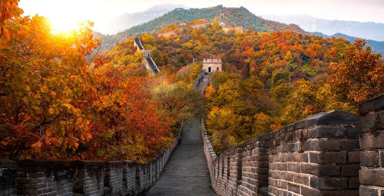 Gran muralla china en otoño