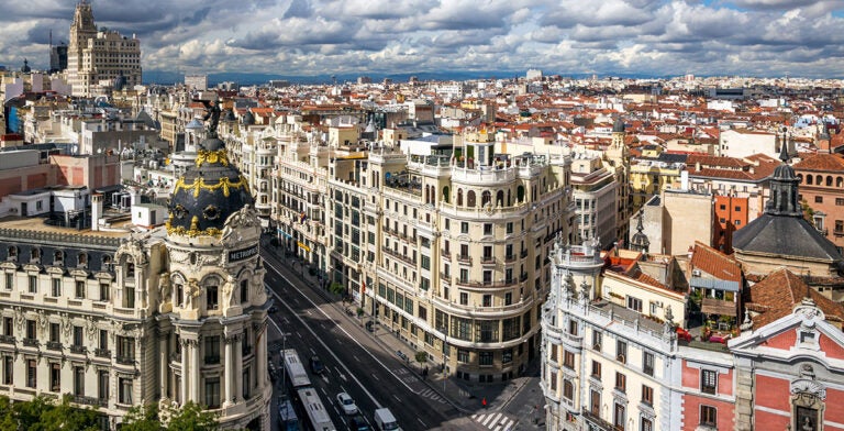 Gran Vía, vista aérea