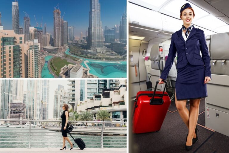 Azafata de vuelo viviendo en Dubái.