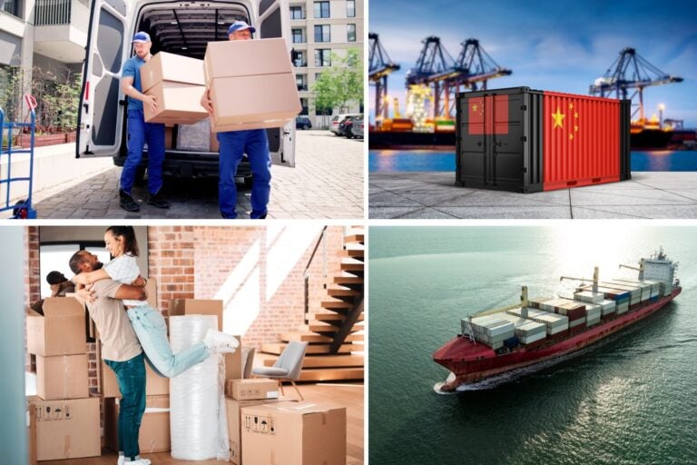 Mudanza por vía marítima a China