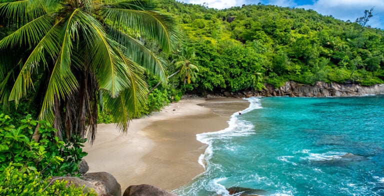 Playa Anse Major en Mahé, Seychelles