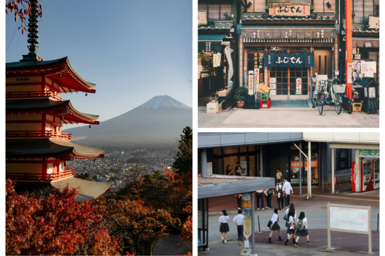 Imágenes sobre el intercambio estudiantil de Japón desde España