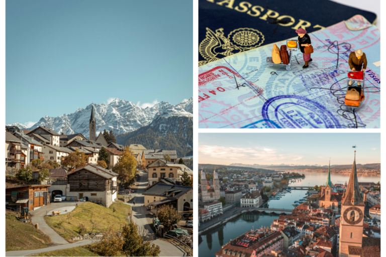 Imágenes sobre visas de trabajo en Suiza.