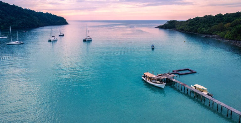 Vista aérea de la isla de Koh Kood en Trat, Tailandia